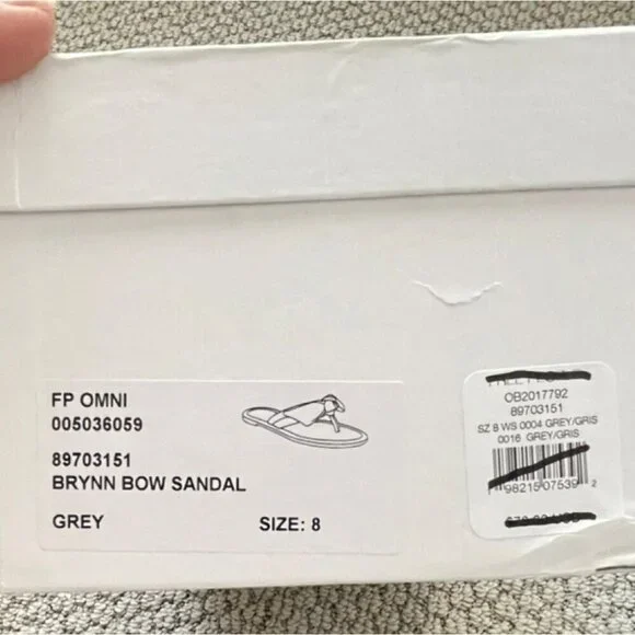 Free People Brynn Bow Sandal Size 8 Flip Flops Casual Comfort NEW - Picture 5 of 5